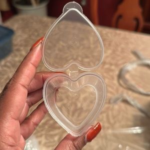 Heart shaped plastic containers 50 pieces